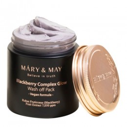 Маска для лица с ежевичным комплексом | Mary&May Blackberry Complex Glow Wash Off Pack 125g