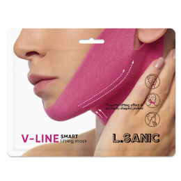  Маска-бандаж для коррекции овала лица 19,7г | L.SANIC V-Line Smart Lifting Mask 