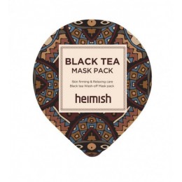 Миниатюра лифтинг-маски против отеков с экстрактом чёрного чая | HEIMISH BLACK TEA MASK PACK 5ML