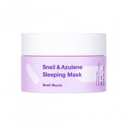 Маска ночная с муцином улитки и азуленом | TIAM Snail & Azulene Sleeping Mask 80 мл