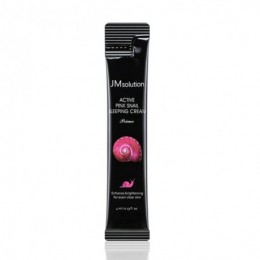 Обновляющая ночная маска с муцином улитки | Jmsolution Active Pink Snail Sleeping Cream Prime 4 ml