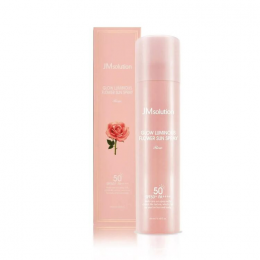 JMsolution Спрей для лица солнцезащитный с розовой водой | Glow luminous flower sun spray, 180мл
