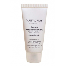 Маска для лица глиняная c ниацинамидом | Mary&May Lemon Niacinamide Glow Wash Off Pack 30g