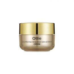 Ottie Gold Prestige Resilience Skin Advanced Cream 50мл | Питательный крем для упругости кожи с частичками золота