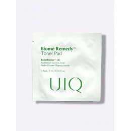 UIQ Успокаивающие пэды для чувствительной кожи с пробиотикам | Biome Remedy Toner pad 5 мл (2 шт в уп.)