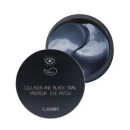 L.SANIC Collagen Аnd Black Snail Premium Eye Patch | Гидрогелевые патчи для области вокруг глаз с коллагеном и муцином черной улитки 60шт