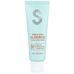Крем солнцезащитный | Be The Skin Sebum Zero Aloerice Vegan Sun Cream 50 ml 50+ PA++++